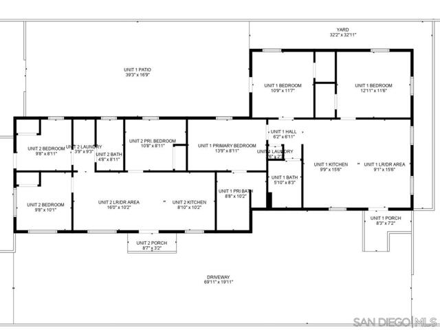 Unit 1 and Unit 2 Floorplan