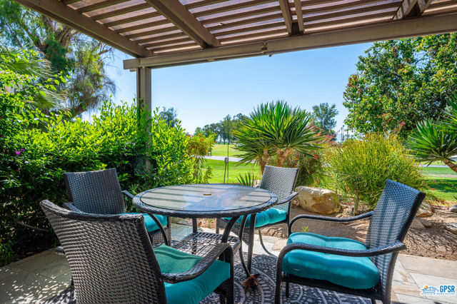 patio dining area outside