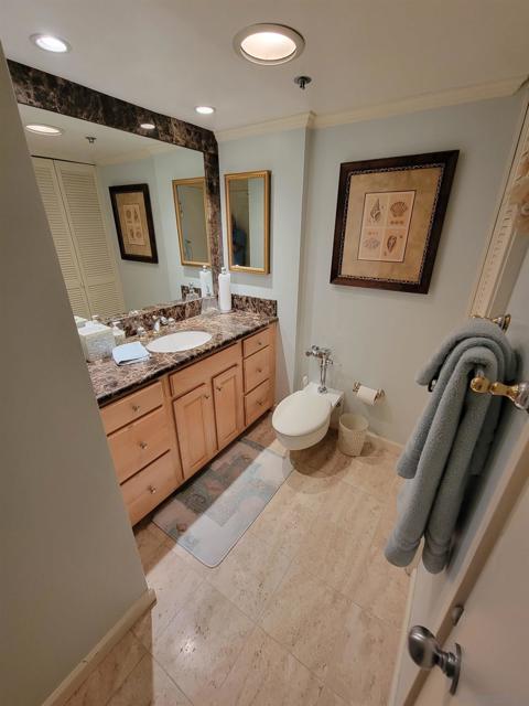 Additional half bath serves as a powder room for guests  and helps with kids too!