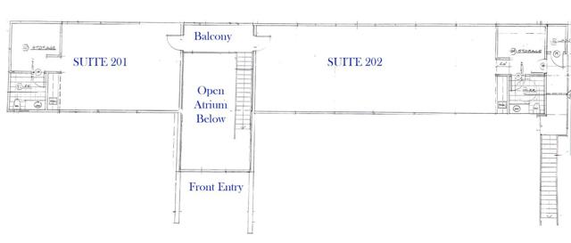 SUITE 201 AVAILABLE  SECOND FLOOR SPACE WITH  HUGE NORTH FACING WINDOWS