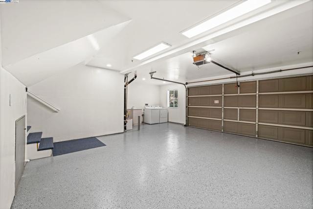 Finished garage w Epoxy floor