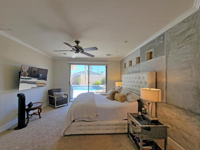 Primary Bedroom with Pool View