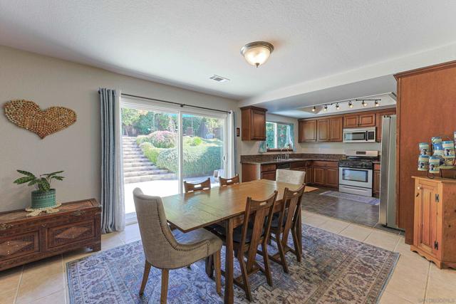 dining room just off the kitchen