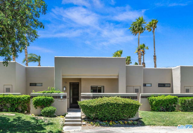 67429 N Chimayo Drive Cathedral City, California Great location on this double en suites floor plan that is just waiting for your personalized updates. Situated just steps from the pool with great golf course and mountain views, this unit has beautiful neutral mosaic marble tile floors throughout which create a spacious continuity. HOA dues include high speed internet and cable TV, 24 hour guard gate security, grounds maintenance, clubhouse and fitness center, 34 pools, tennis and pickleball courts, and pay-as-you-go access to 27 hole PGA Champion Golf course. Tucked in Cathedral City with easy access to Palm Springs attractions and the International Airport there is not a better location in the valley! Detached 1 car garage (not shared) and golf cart pad at front door! Lease has been extended through 2069. Come and explore what all the buzz is about at Desert Princess.
