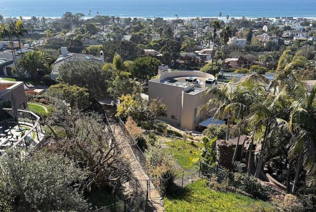 Private easement connected to yard and street.