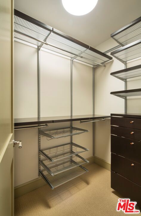 Generous closet space