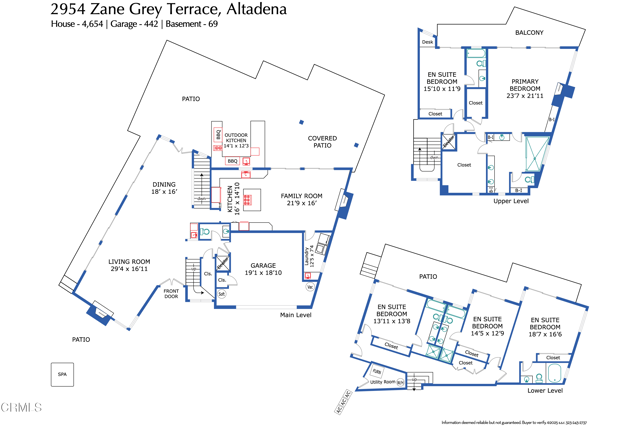 Detail Gallery Image 70 of 70 For 2954 Zane Grey Ter, Altadena,  CA 91001 - 5 Beds | 5/1 Baths