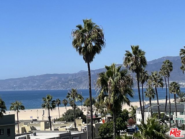 1705 Ocean Avenue 502 Santa Monica, California Whitewater ocean views with Queens necklace view in the evening from this elegant home in highly sought after Waverly complex on Ocean Avenue! Contemporary two bedroom, two bathroom unit designed by world-renowned Marmol Radziner offers an abundance of natural light, an open floor plan and stunning 180 degree ocean, mountain and city views throughout. Beautiful custom designed kitchen complete with quartzite counters, beautiful oak cabinets, and stainless steel appliances. The master suite is complete with a walk-in closet and oversized spa tub. The Waverly is a full-service building with 24-hour doorman, concierge, gym & lounge. Centrally located, just minutes to the beach, shopping, iconic pier, and restaurants. The world famous Lowes Hotel is across the street and purchase comes with one year memebership for the use of the facilities, gym and pool. This unit shows like new and is easy to view.