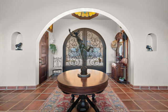 Foyer With Arched Detailing